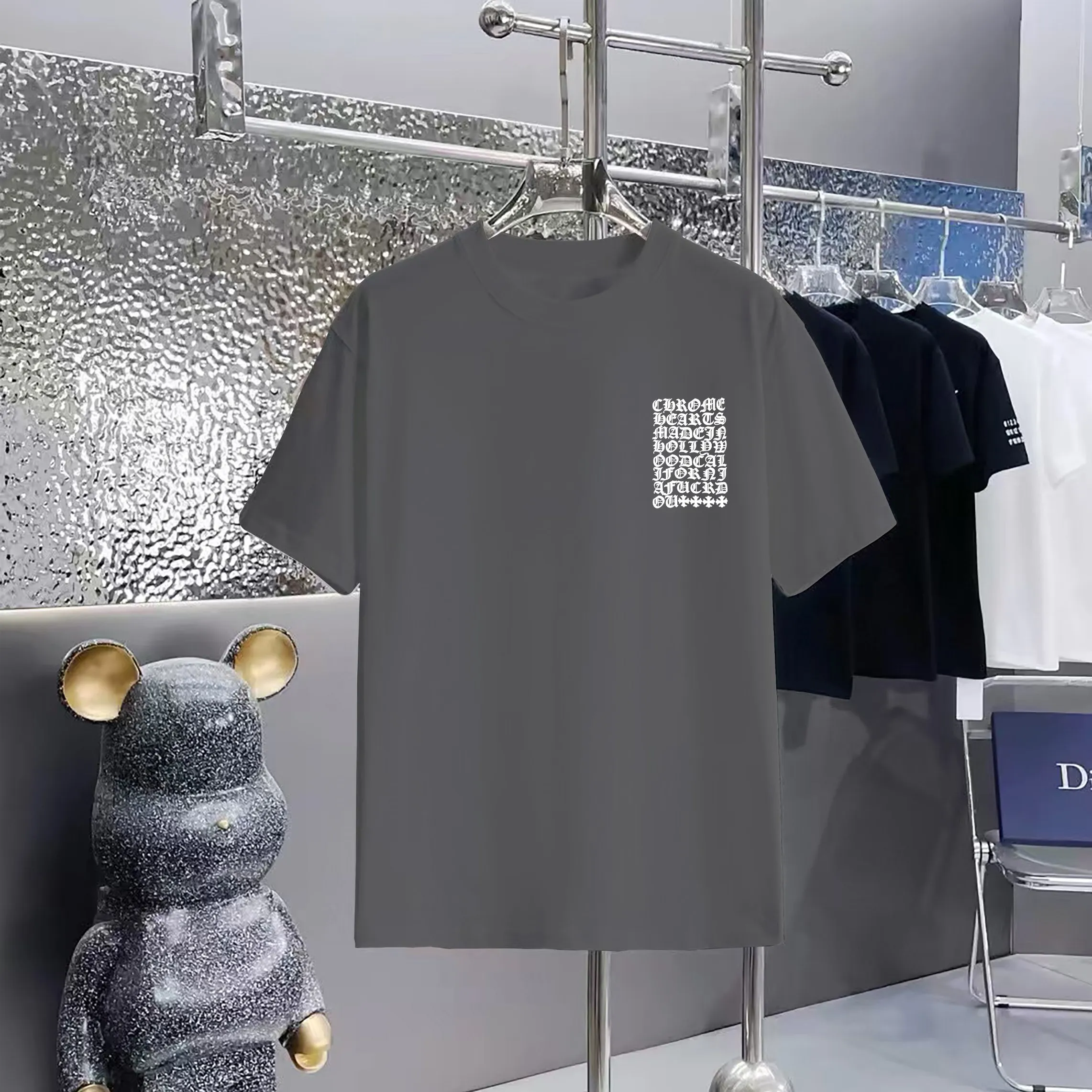 80 Chrome Hearts T 1:1 1×1 Same Style logo OS ：Black，White， ，Red， Gray Size：XS-L
